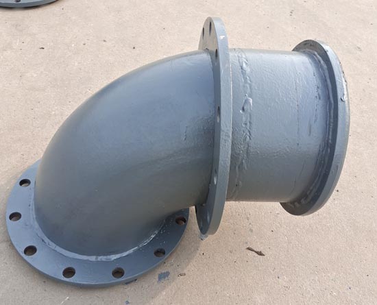 松套法兰衬胶弯头